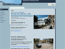 Tablet Screenshot of dialyse-wieblingen.de